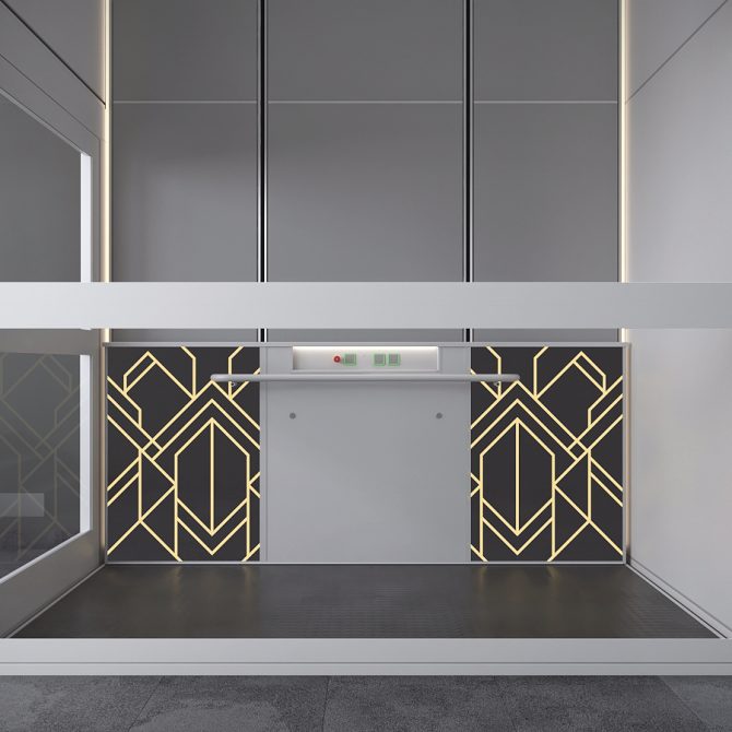 goods lift VB1000 panel design Model06 Barduva