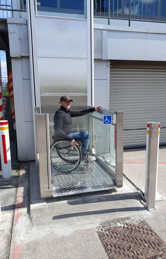 Vertical platform lift Ireland public place